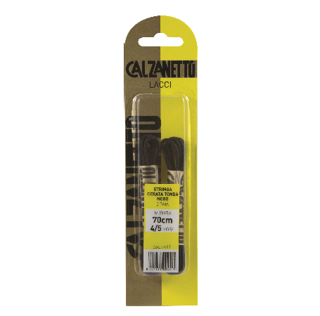 Calzanetto Proplanet Round Waxed laces 70 cm Black