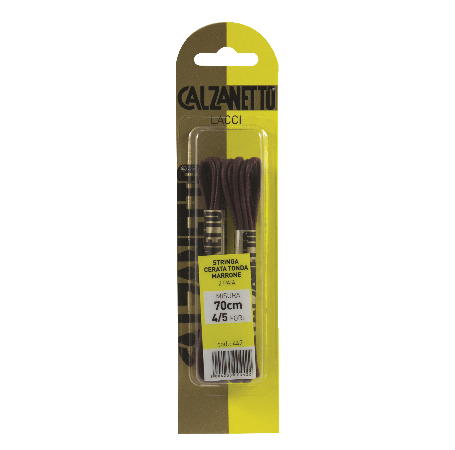 Calzanetto Proplanet Round waxed laces 70 cm brown