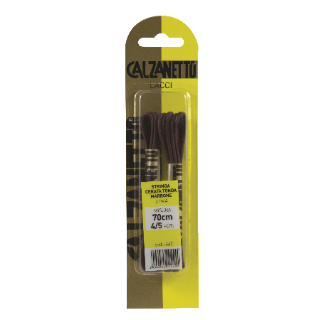 Calzanetto Proplanet Stringa Tonda Cerata cm.70 Marrone