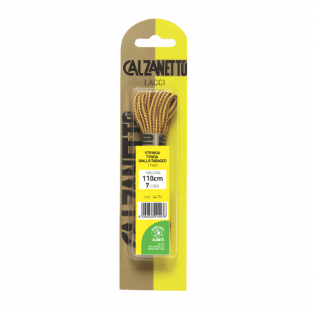Calzanetto Proplanet Round lace 110 cm - Tobacco yellow