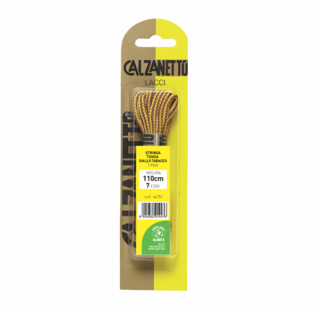 Calzanetto Proplanet Stringa Tonda cm.110 Giallo Tabacco