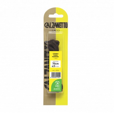 Calzanetto Proplanet Stringa Tonda cm.70 Marrone (Blister 1 paio)