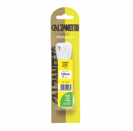 Calzanetto Proplanet Stringa Tonda cm.120 Bianco