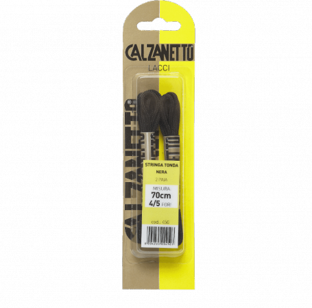 Calzanetto Proplanet Round lace 70 cm - Black (Blister 2 pairs)