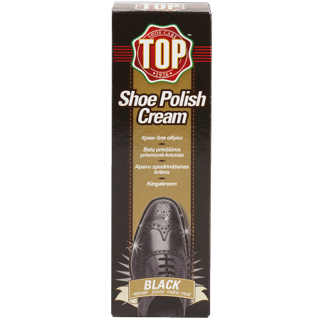Top Shoe Polish Cream Black