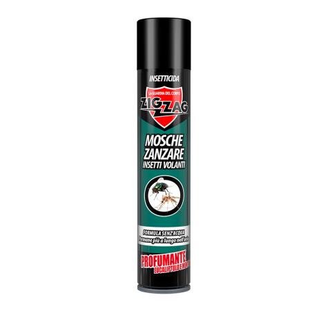 Zig Zag Insecticide Flies and Mosquitoes with Eucalyptol and Menthol ml.500-Diam.57
