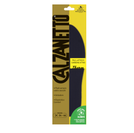 Calzanetto Proplanet Insole Fleece, Latex and Activated Carbon