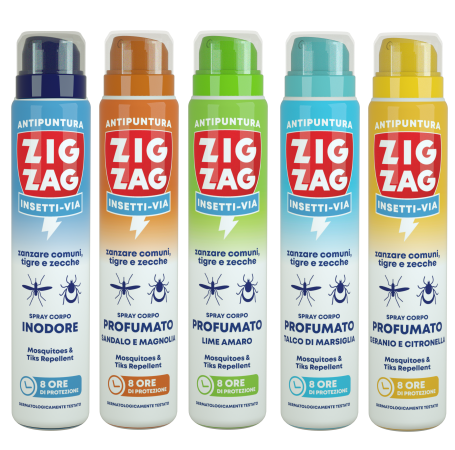 Zig Zag Insettivia! Repellente Spray Corpo Antipuntura Assortito