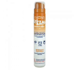 Zig Zag Insettivia! Repellente Spray Corpo Antipuntura Profumato - Sandalo e Magnolia