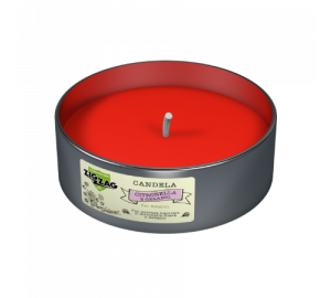 Zig Zag Candle Anti-mosquito for outdoors with essential oil of Java Citronella and Geranium in a can.