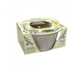 Zig Zag Fiaccoletta alla Citronella in Alluminio per Esterni - Diametro 9 cm