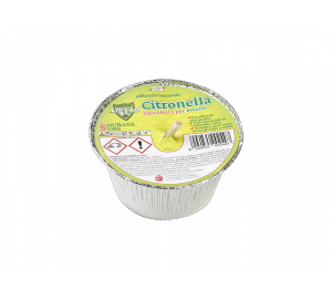 Zig Zag Fiaccoletta alla Citronella in Alluminio. Diametro 9 cm.